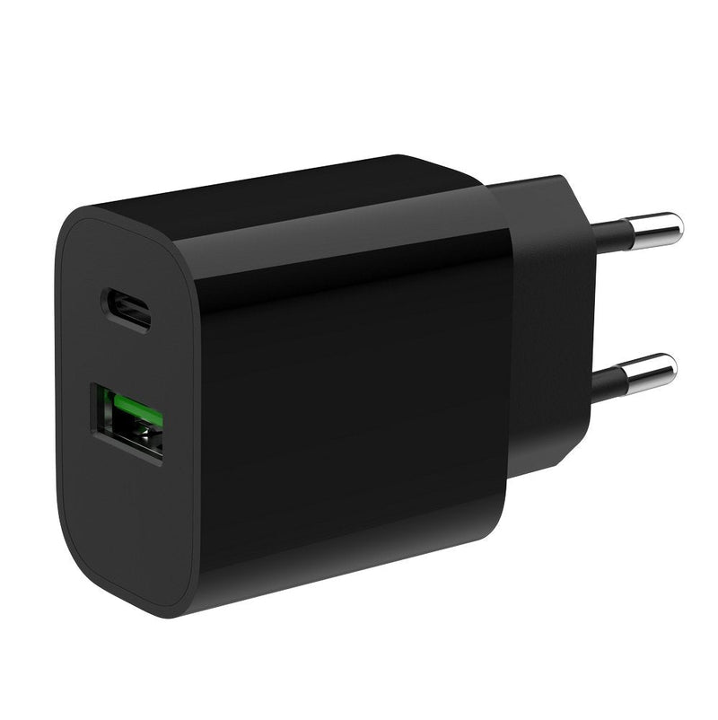 Gembird Fast Charger USB 2 Ports And 20W, Black