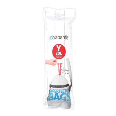 Brabantia 116742 Bag Basura 20 L White 20 Pieces — image 1