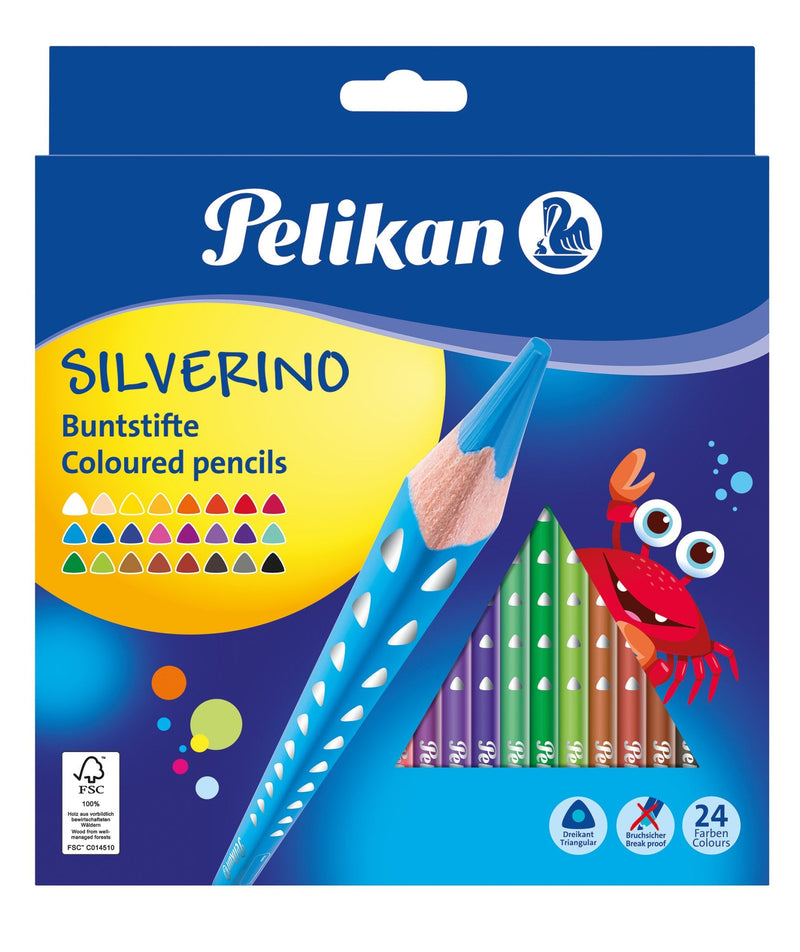 Pelikan 700665 Pencil Colour Black Blue Brown Green Grey Blue Claro, Green Claro, Multicolour Orange Melocotón