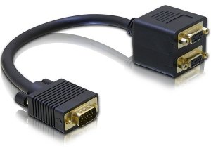 Delock Adaptor VGA Plug To 2x VGA Jack — image 1
