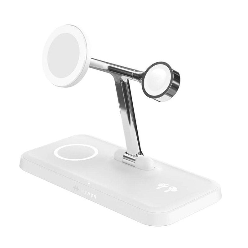 Hyper HJ3004WHGL Charger Wireless Silver White Cc, USB Charger Wireless Charging Fast Indoor