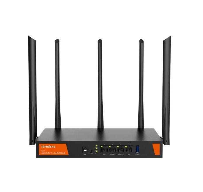 Tenda W30E AX3000 Router Wireless Gigabit Ethernet Double Band (2,4GHZ / 5GHZ) Black