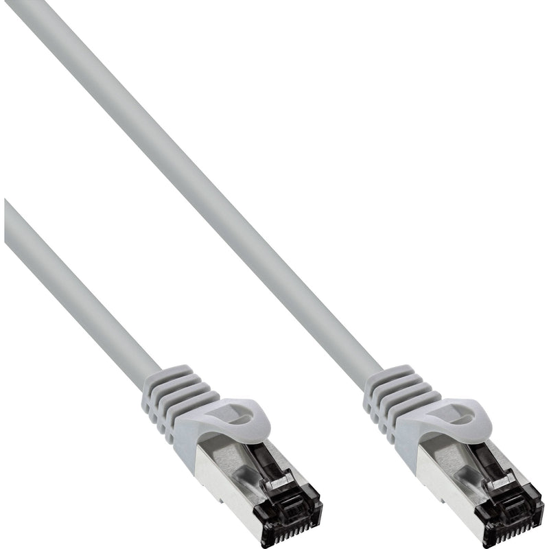 Inline® Patch Cable S/FTP (pimf), CAT.8.1, 2000MHZ, Halogen-free, Grey 10M