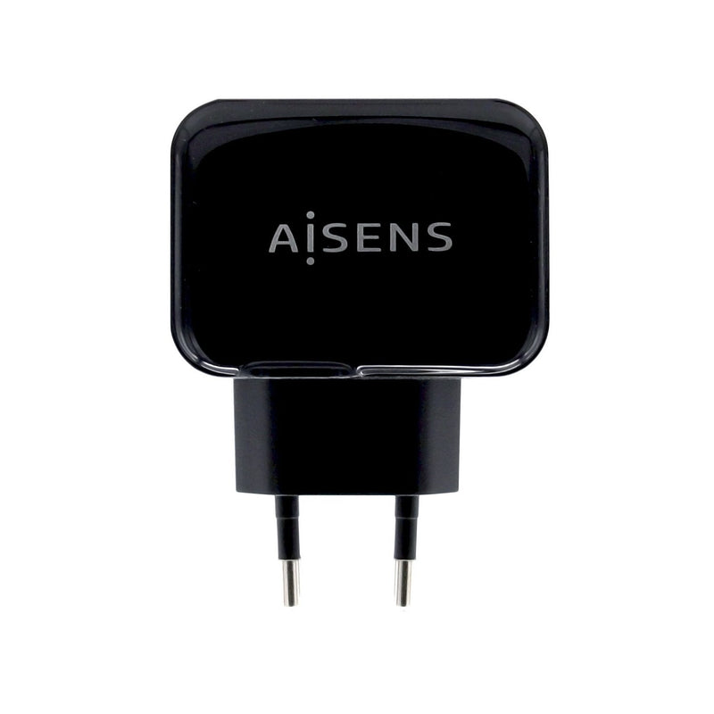 Aisens Charger USB 17W 5V/3.4A - 2x USB With Control Ai - Black