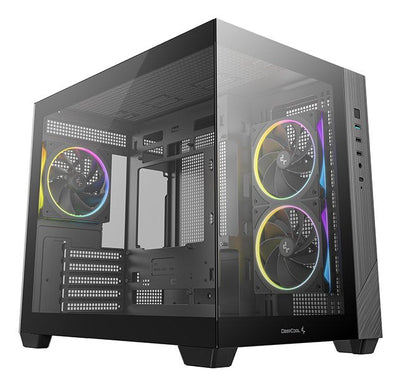 Deepcool PC Case CG330 3F Black Panorama-design) R-CG330-BKNGM3-G — image 1