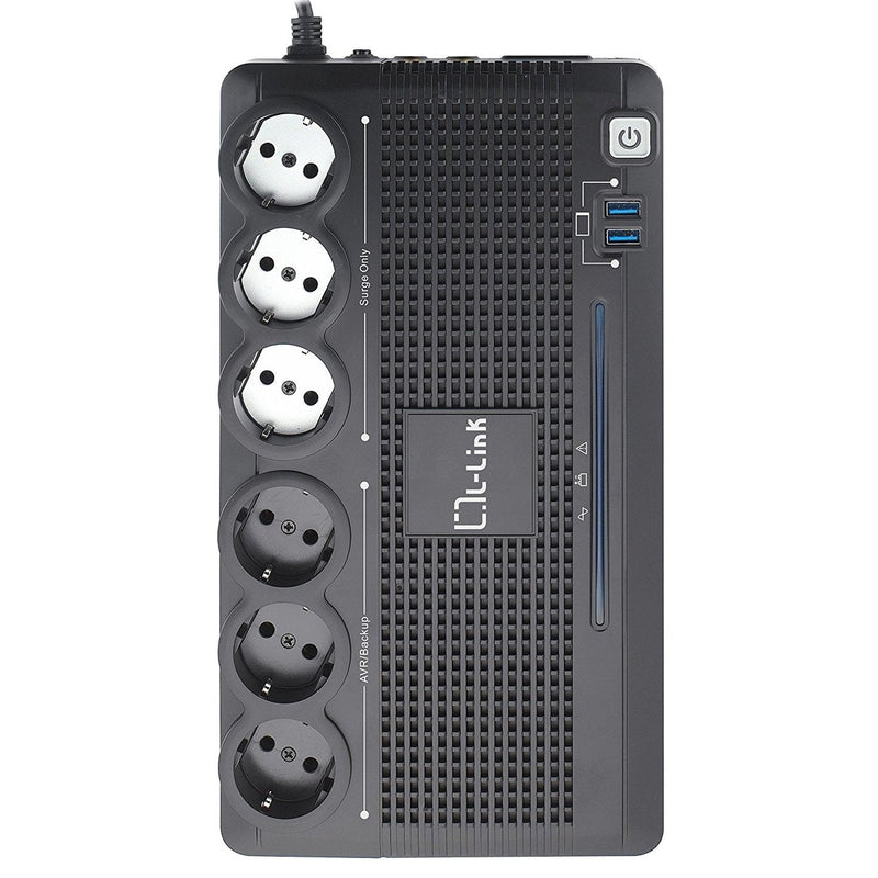 L-link UPS 700VA Interactive With 6 Schukos LL-700-G6
