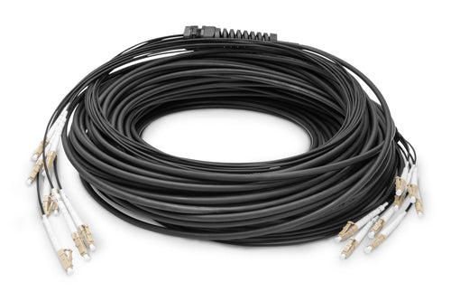 Digitus Cable Breakout Universal Fibre Optic , Dúplex, Connector Lc/Upc, Multimode OM4 Black 30 Metres Premont — image 1