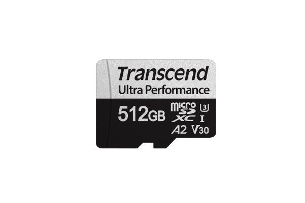 Transcend SD microSD Card 512GB Sdxc USD340S W Adapter