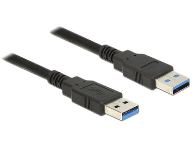 Delock 85060 USB Cable 1M 3.2 Gen 1 (3.1 Gen 1) USB a Black — image 1