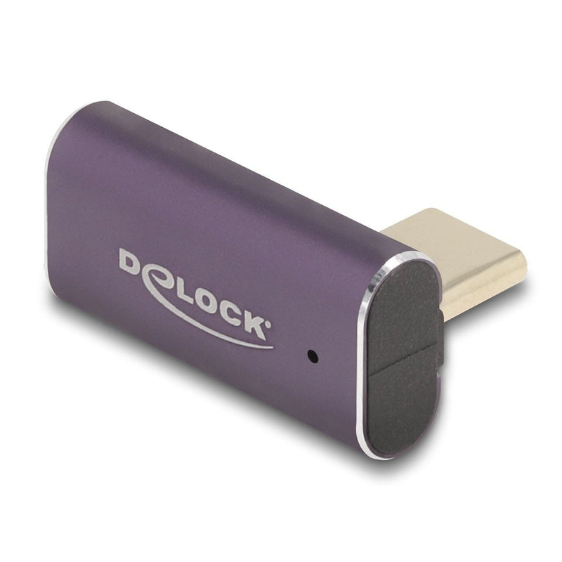 Delock 60288 USB Adapter 40Gbps USB Type-c™ PD 3.1 240W Male a Port Female Girado Sesgado Hacia Izquierda And