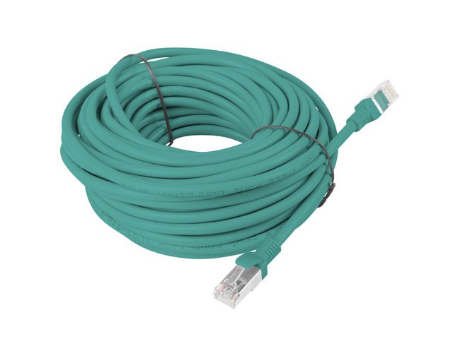 Lanberg Network Cable PCU5-10CC-1500-G, RJ45,UTP, CAT.5E,15M, Green