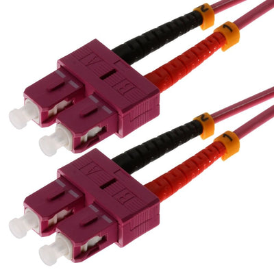 Helos Lwl Network Cable Sc/Sc Duplex 50/125?M OM4 Erikavioletat 7,5M — image 1