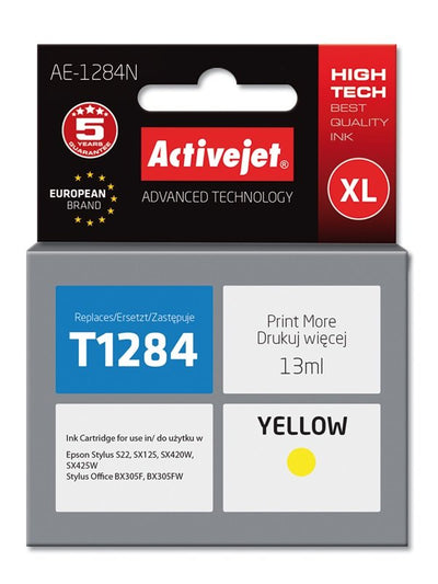 Activejet Ink AE-1284N (reemplazo Epson T1284 - Supreme - 13ML - Yellow — image 1