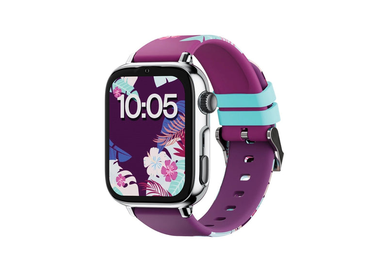 Savefamily Watch Smart Kids Savewatch Plus 2 - Screen Amoled - Housing Plateada - Strap Silicone Maui