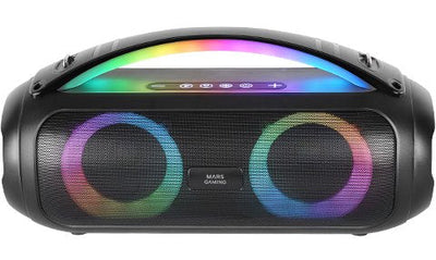 Mars Gaming Barra Sound Bluetooth RGB Ms-pulse RGB Black 50W Rms/ Bluetooth 5.3, microSD, Aux-in, Fm/ Iluminac — image 1