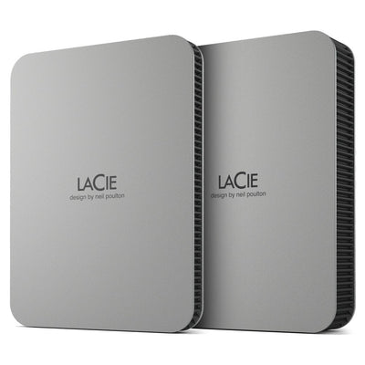 Lacie Mobile Drive HDD USB-C 1TB 2.5 Moon Silver With USB-C Cable — image 1