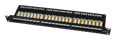 Logilink CAT.6A Patch Panel 24-PORT UTP, 1U, 90° Idc — image 1
