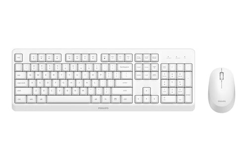 Philips 3000 Series SPT6307WL/16 Keyboard Mouse Included Universal RF Wireless QWERTY English White — image 1