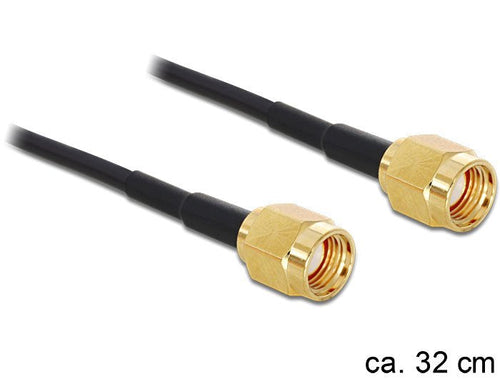 Delock Cable Antenna Rp-sma Connector Male Rp-sma Connector Male 320MM — image 1