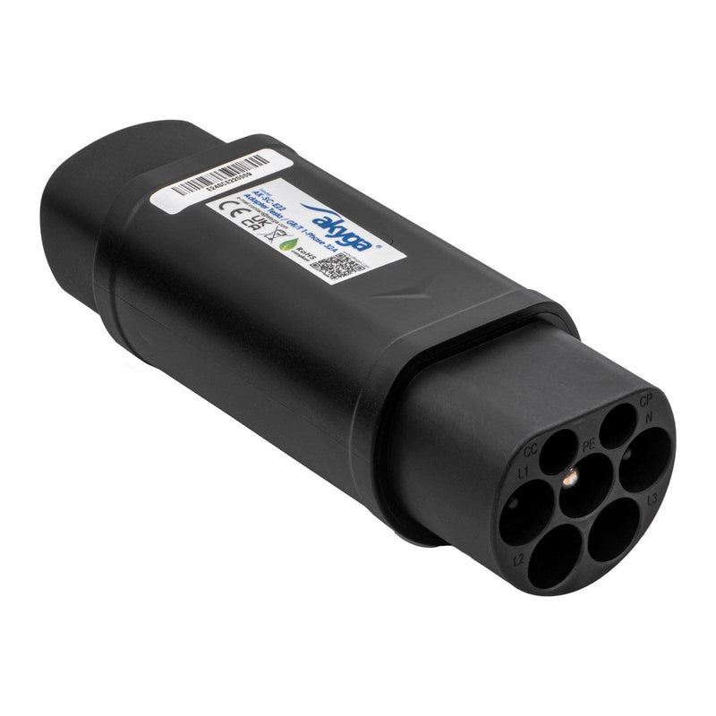 Akyga AK-SC-E22 Ladekabel-adapter [1X Tesla Buchse - 1X GB/T (20234.2-2015) Plug 1 0M
