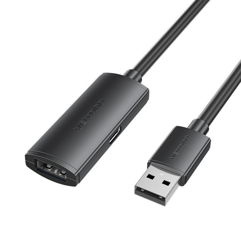 Cable Alargador USB 2.0 Vention Cbkbl USB Male USB Female 480Mbps 10M Black