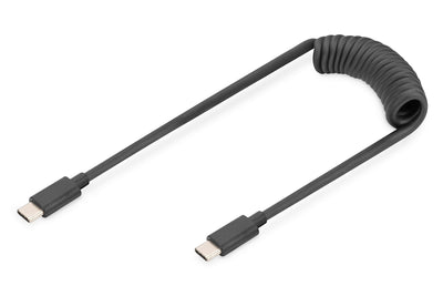 Digitus Cable Espiral Usb-c-usb-c 1M Usb-c-usb-c Black — image 1
