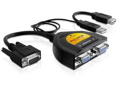 Delock Splitter VGA 2X1 With Power USB — image 1