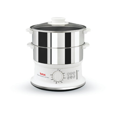 Tefal VC145 Vaporizador 2 Cesta(s) Independiente White Steel Inoxidable, Cocedor Steam Steel Thin/White 2 Cest — image 1