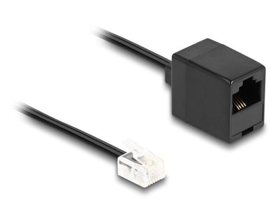 Delock Cable Phone RJ11 Male a RJ45 Female Black 2M — image 1