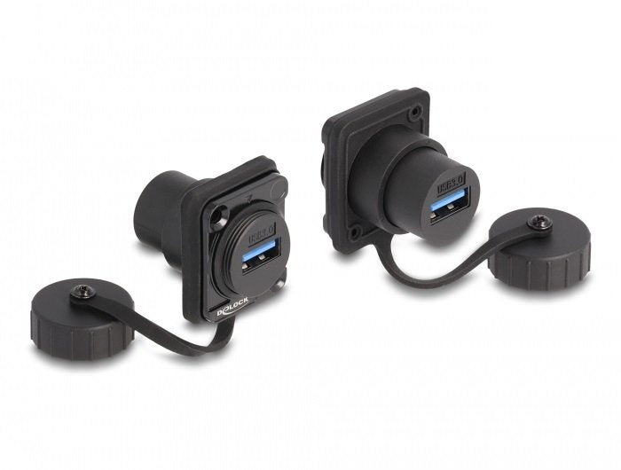 Delock 86971MÓDULO Type-d USB 3.2 Gen 1 Female a USB 3.2 Gen 1 Female With Cover Protectora IP67 Contra Polvo