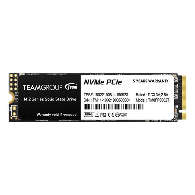 SSD Teamgroup M.2 256GB MP33 Pci Express 3.0 3D Nand NVMe