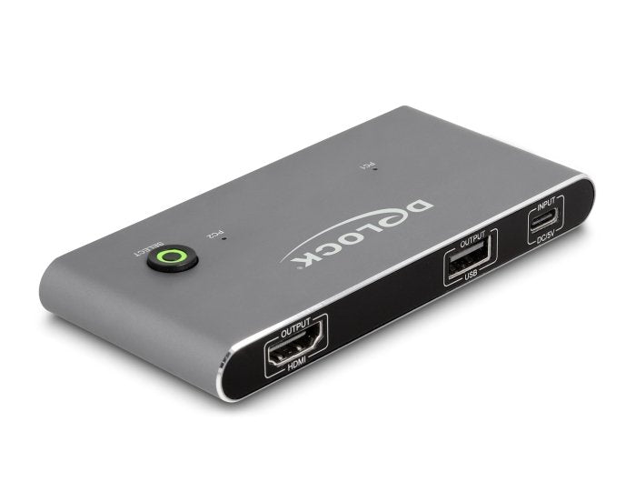 Delock 11486 Switch KVM Usb-c™ a HDMI 8K 60 HZ With USB 2.0