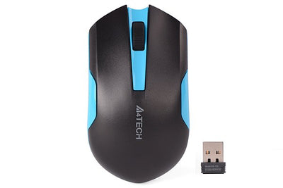 Mouse A4TECH A4TMYS46037 Mouse V-track G3-200N-1 Black + Blue Wrls — image 1