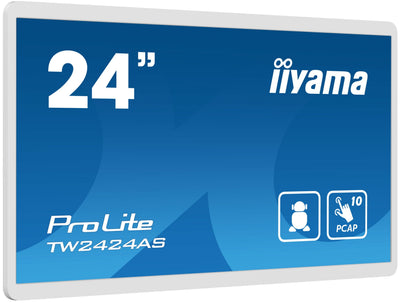 Iiyama TW2424AS 60.5CM IPS Touch 24'' 1920X1080 Micro-sd 2x USB White — image 1