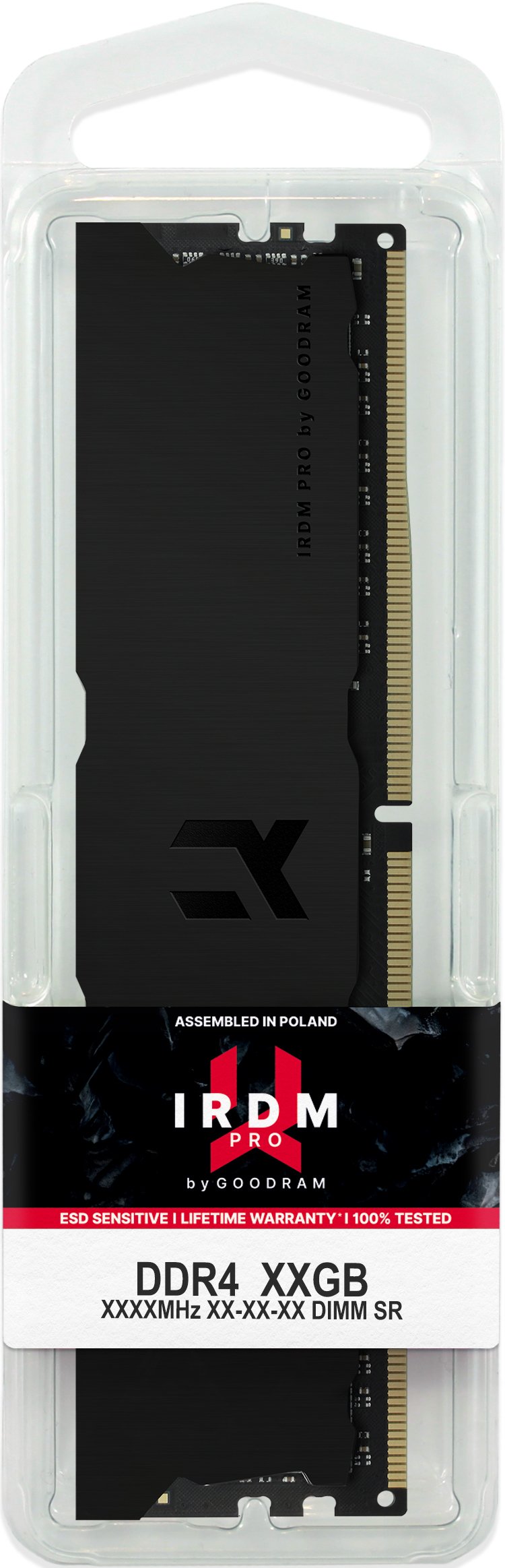 Goodram Memory IRP-64GB 2 X 32GB DDR4 K3600D4V64L18/64GDC Irdm Deep Black