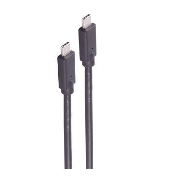 Shiverpeaks USB Cable Connection Type-c 2.0 100W Black 4M — image 1
