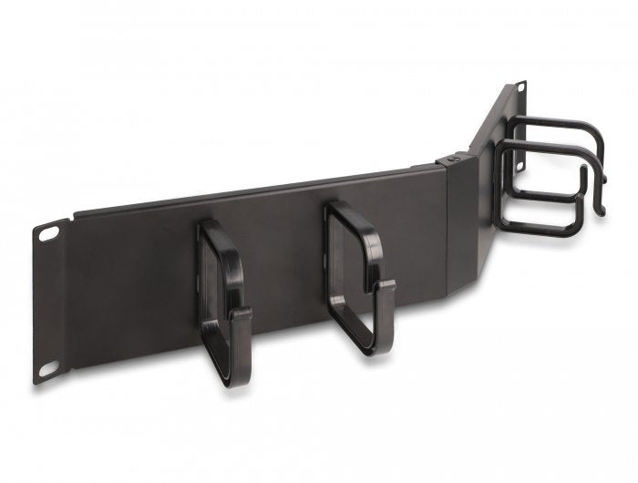 Delock 19 Panel Organiser Cables With 4 Stand 2 He Angular Black