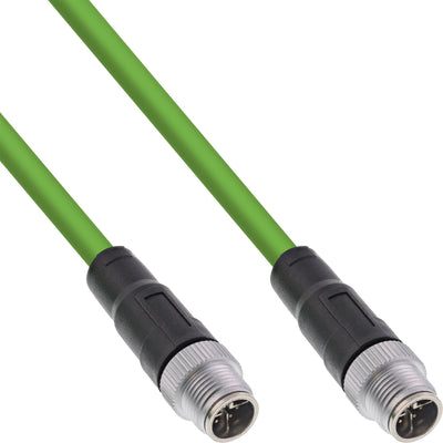 Inline® Industrial Network Cable M12 8-PIN X-coded Male/Male, CAT.6A Pur 7.5M — image 1