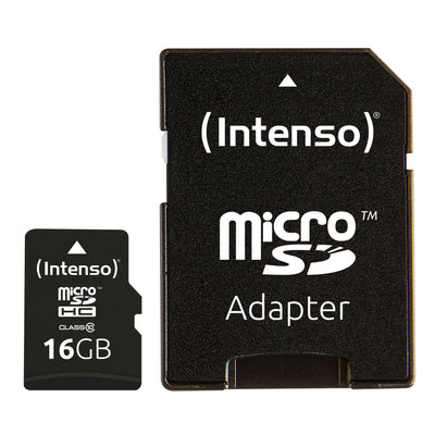 Intenso microSD 16GB Intenso CL10 + Adapt SD — image 1