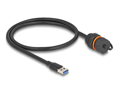 Delock 88149 USB Cable 5Gbps USB Tipo-a Male a USB Tipo-a Female Installation With Rosca M20 And Cover Protect — image 1