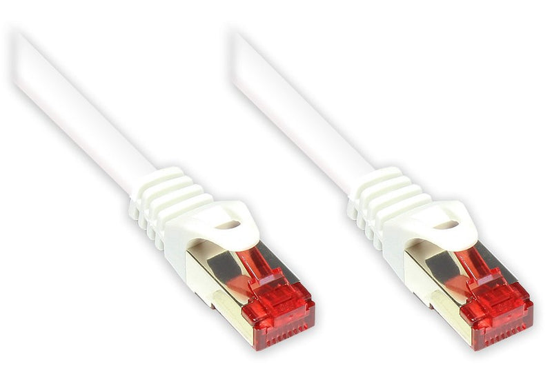 Goodconnections Network Cable With Protector Pestaña, CAT.6, S FTP, Pimf, Pvc, 250MHZ, White 20M,