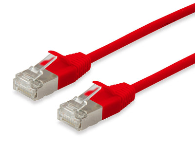 Equip Network Cable CAT.6A Slim F FTP 2x RJ45 1.50M Rojolszh — image 1