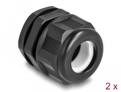 Delock Ex Prensaestopas M25 Black 2 Pieces — image 1
