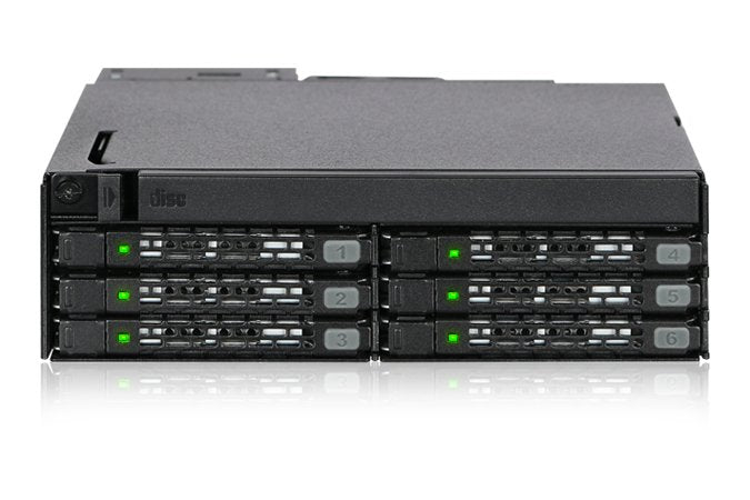 Icy Dock MB606SPO-B Panel Bahía Hard Drive Black