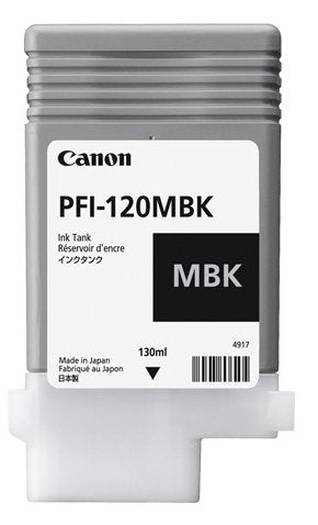 Canon Cartridge Ink Black Matte PFI-120 Black Matte/ Compatible Plotter Canon TM-200, TM-205, TM-300, TM-305. — image 1