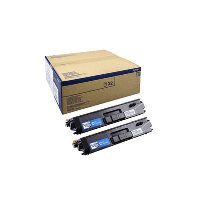 Brother TN900C Paquete 2 Cyan Genuine Cartridge Toner Brother HL-L9200CDWT, HL-L9300CDWT, HL-L9300CDWTT, MFC-L — image 1