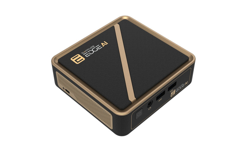 Sapphire Edge Ai 350, Barebone Black/Oro, Without Sistema Operativo 4H020-04-40G