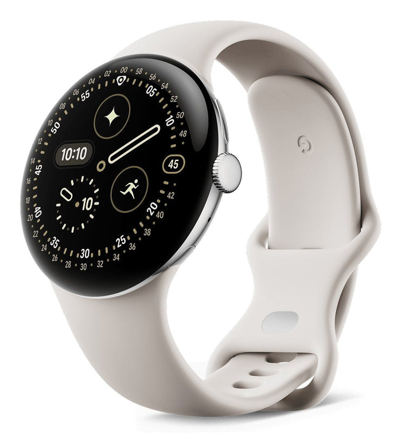 Google Pixel Watch 4 (45MM) LTE Silver/Porclain