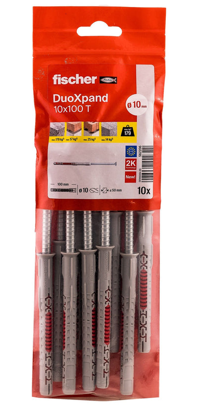Tacos Expansión Duoxpand T Ø10 X 100MM + Screws Ø7 X 107MM, Bag 10 Units — image 1