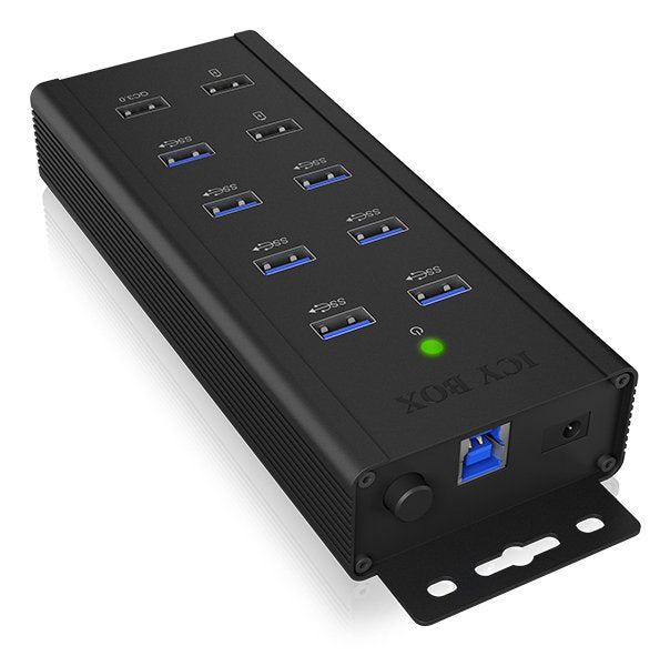 Icybox IB-HUB1703-QC3 Icybox 7X Port USB 3.0 Hub And 3 Charge Ports